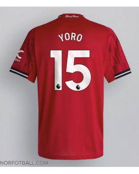 Billige Fotballdrakt Manchester United Leny Yoro #15 Replika Hjemmedrakt 2025-26 Kortermet